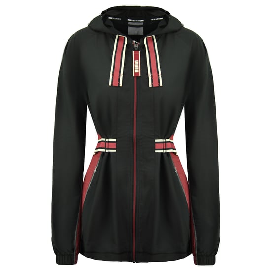 Puma x Primera milla de manga larga con cremallera Black Womens Belted Chaqueta 519034 01 - Image 1