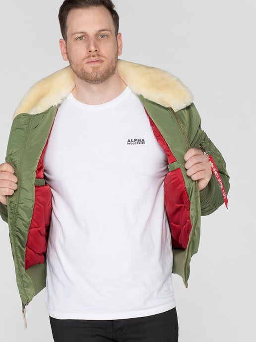 Chaqueta de Vuelo Injector III para Hombre de Alpha Industries en Verde Salvia - Image 2