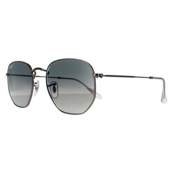 Gafas de sol unisex Ray-Ban Square de metal gunmetal con degradado gris oscuro - Image 2
