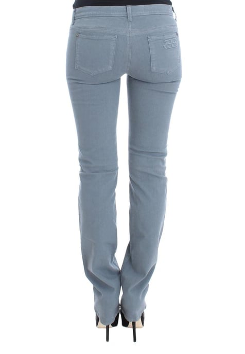 Jeans Bootcut Slim Fit de Mezcla de Algodón Azul para Mujer Ermanno Scervino - Image 3