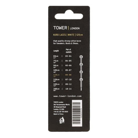 TOWER London White Kord Laces - Image 2