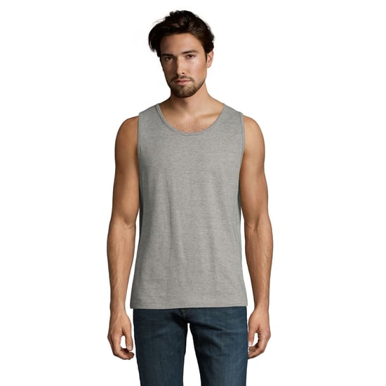 SOLS Mens Justin Sleeveless Tank / Vest Top (Grey Marl) - Image 4