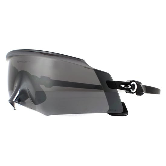 Gafas de sol Oakley Wrap para hombres en negro pulido con lentes Prizm Black - Image 2
