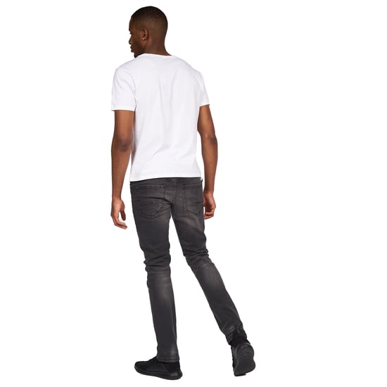 Crosshatch Mens Svelte Stretch Jeans (Dark Grey) - Image 5