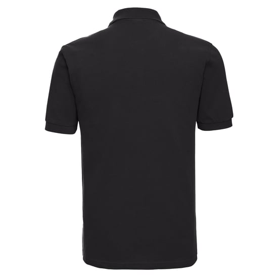 Russell Mens Classic Cotton Pique Polo Shirt (Black) - Image 2