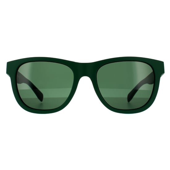 Gafas de sol Lacoste Square para hombres en verde mate y gris - Image 1