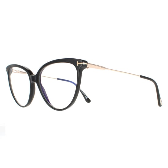 Tom Ford Cat Eye Womens Shiny Black Glasses
