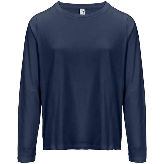 SOLS Womens/Ladies Monarch Long-Sleeved T-Shirt (Navy) - Image 1