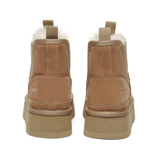 EVER AU Mujer Botines Chelsea Plataforma De Piel - Shoveler - Image 5