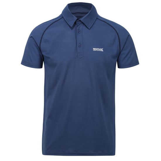 Regatta Mens Kalter Short-Sleeved Polo Shirt (Dark Denim) - Image 1