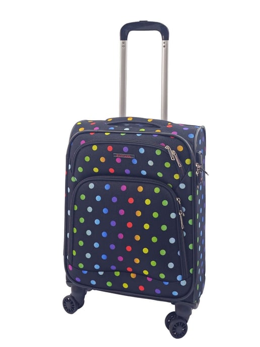 Soft Shell Cabin Suitcase 55 x 37 x 20 cm Lightweight Luggage Suitable for Easyjet, Ryanair