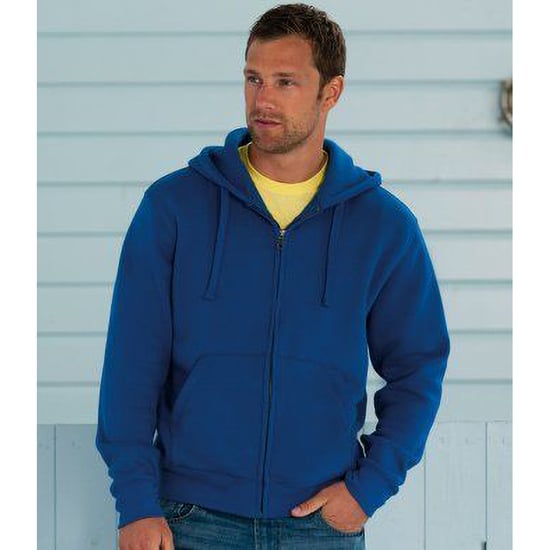 Russell Mens Authentic Full Zip Hooded Sweatshirt / Hoodie (Bright Royal) - Image 5