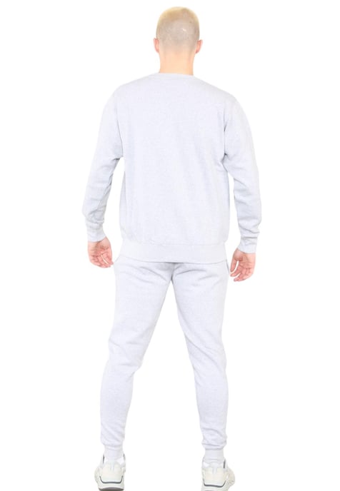 Chándal con logo bordado y cuello redondo MYT para hombre en gris - Image 2