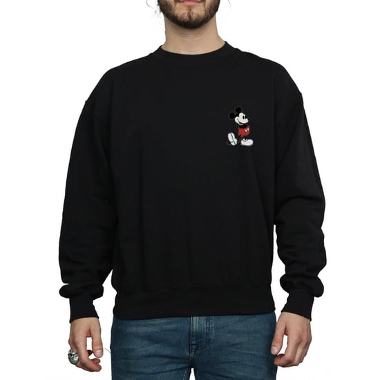 Disney Mens Mickey Mouse Kickin Retro Chest Sweatshirt (Black) - Image 3