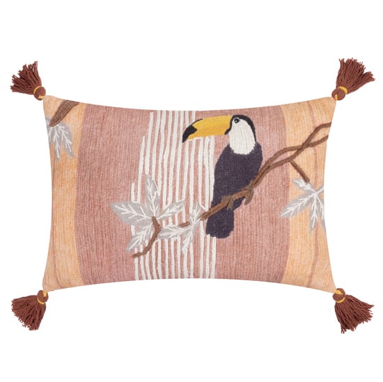 Funda de Cojín Bordada Toucan en la Copas de los Árboles Wylder - Image 1