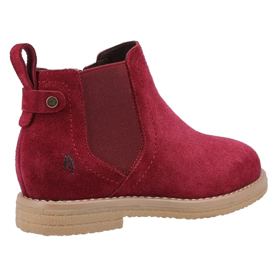 Hush Puppies Girls Mini Maddy Suede Ankle Boots (Burgundy) - Image 2