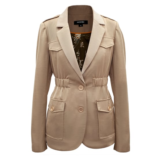 Safari blazer with gathered waist - Image 4