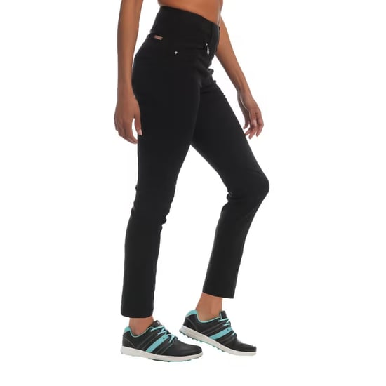 Island Green Womens/Ladies Quick Dry Stretch Trousers (Black) - Image 3