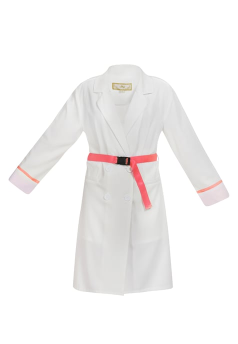 Mymo Coat women white neon pink - Image 1