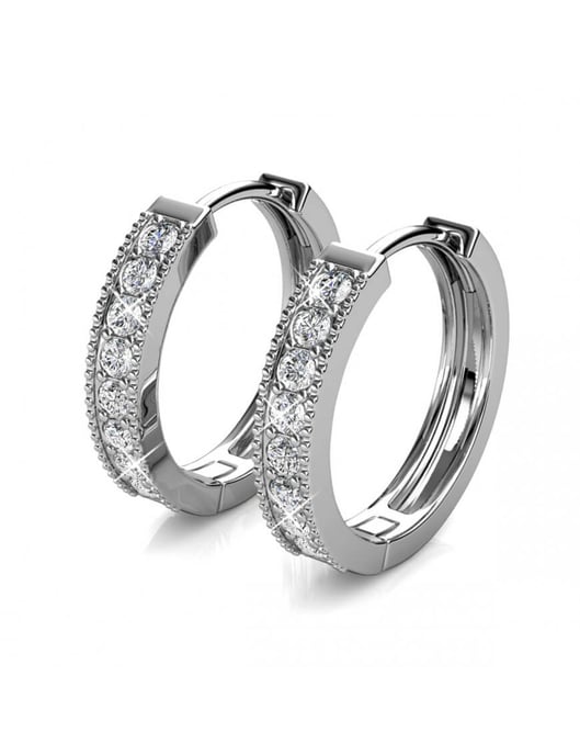 Pendientes Eclat - Plata y Cristal - Image 4