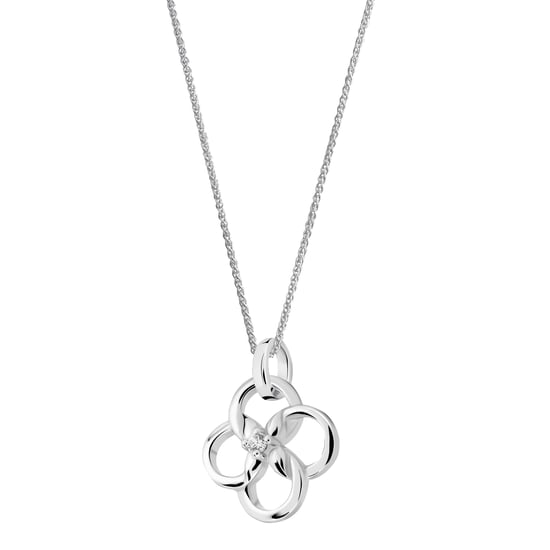 Orphelia 'Aida' Women's 925 Sterling Silver Chain with Pendant - Silver ZH-7472 - Image 3