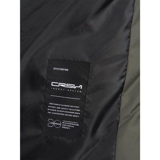 Crosshatch Mens Squadage Panelled Jacket (Olive) - Image 5