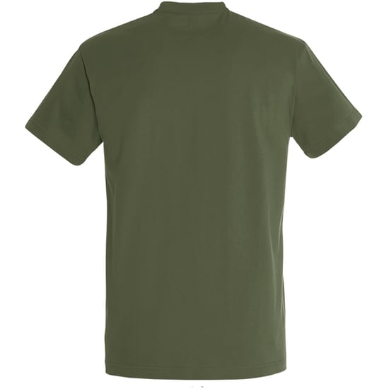 SOLS Mens Imperial Heavyweight Short Sleeve T-Shirt (Army) - Image 2
