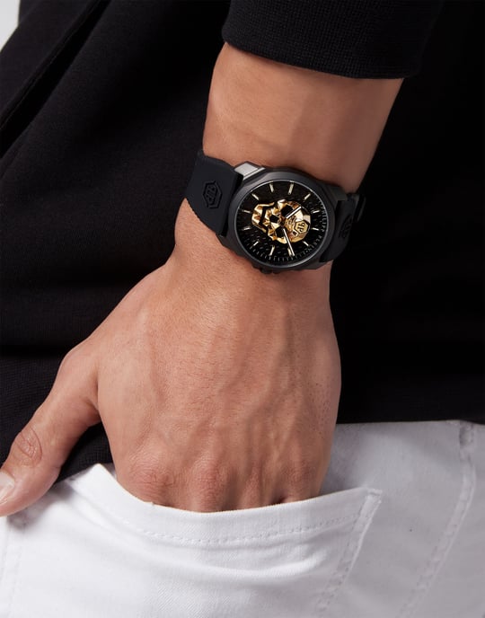 Philipp Plein El Rey $kull Reloj Negro para Hombre PWLAA0322 - Image 3