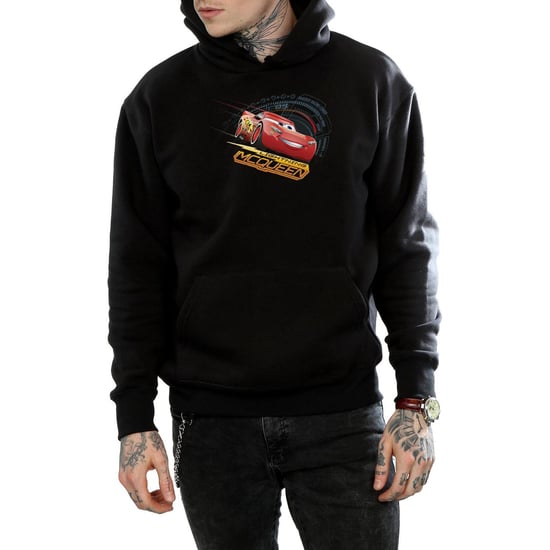Disney Mens Cars Lightning McQueen Hoodie (Black) - Image 3