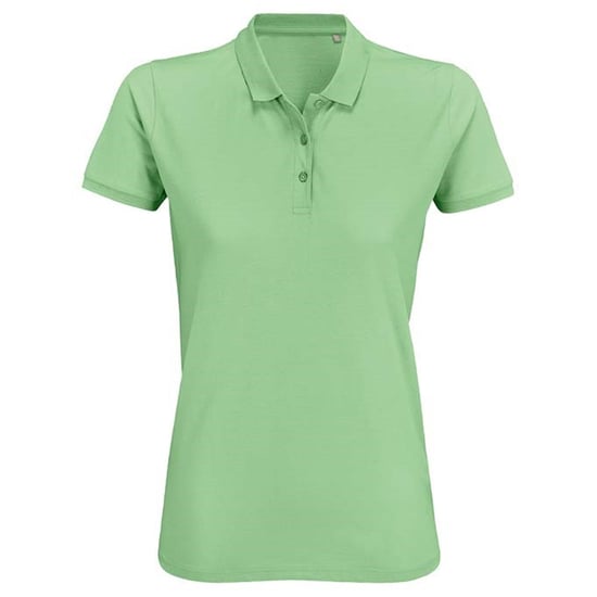 SOLS Womens/Ladies Planet Organic Polo Shirt (Frozen Green) - Image 1