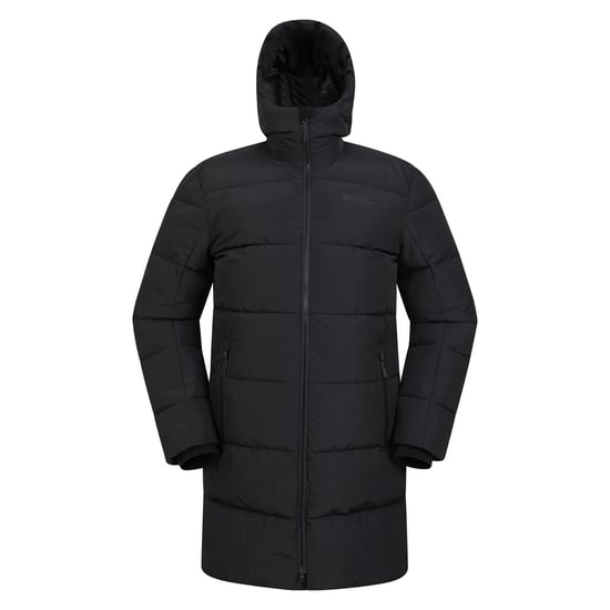 Mountain Warehouse Mens Vortex Longline Padded Jacket (Black) - Image 1
