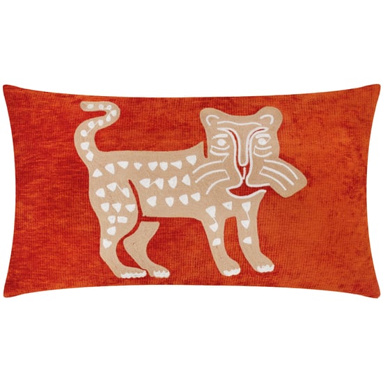 Funda de cojín de chenilla bordada con leopardo Wylder Dynasty - Image 1