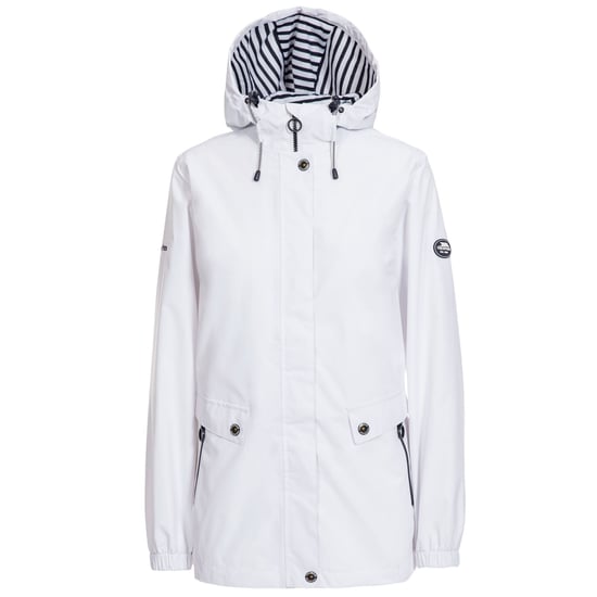 Trespass Womens/Ladies Flourish Waterproof Jacket (White) - Image 1