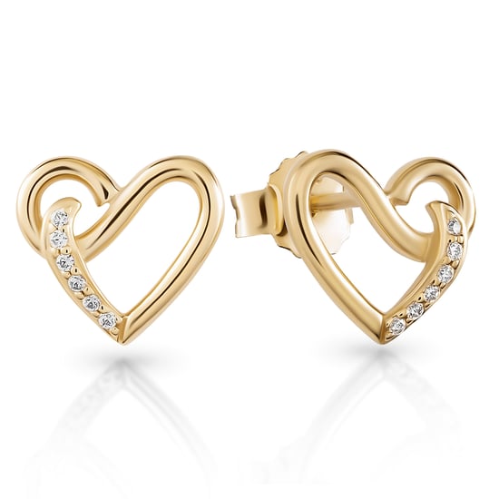 Orphelia 'Ida' Women's 925 Sterling Silver Set: Chain-Pendant + Earrings - Gold SET-7521/G - Image 2