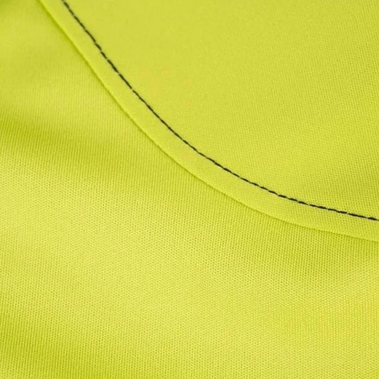 Island Green Mens Topstitched Golf Polo Shirt (Lime) - Image 3