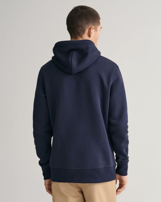 GANT Mens Regular FIt Archive Shield Pullover Hoodie - Image 2