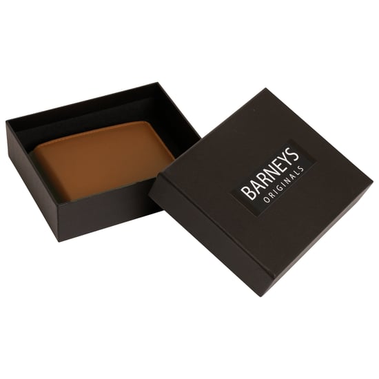 Gift Boxed Tan Leather Wallet with 4 Card Slots