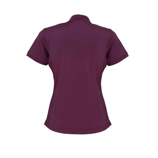 Premier Womens/Ladies Coolchecker Pique Polo Shirt (Aubergine) - Image 2