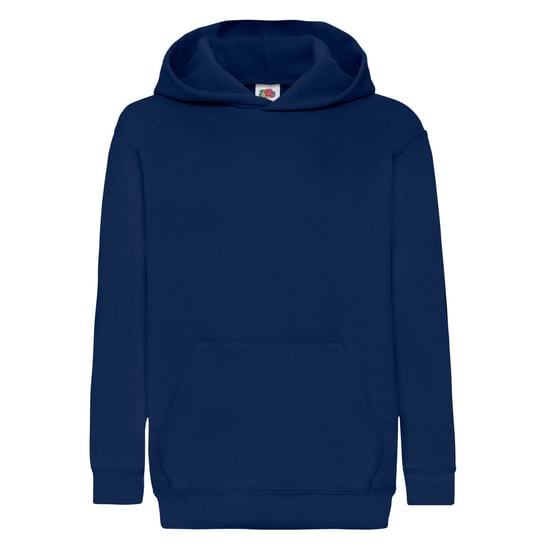Fruit Of The Loom Childrens Unisex Hooded Sweatshirt / Hoodie (Navy) - Image 1