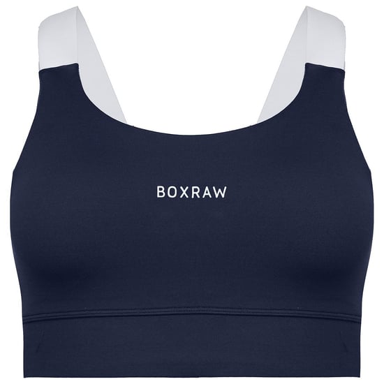 Sujetador deportivo azul marino para mujer Alicia de BoxRaw - Image 1