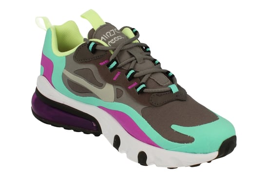 Nike Air Max 270 React Gs Grey Trainers - Image 4
