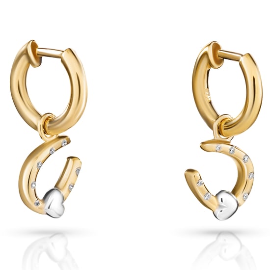 Orphelia 'Aurora' Women's 925 Sterling Silver Drop Earrings - Silver/Gold ZO-7525/G - Image 5