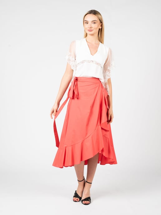 Pinko Skirt Vibruno Woman's Orange