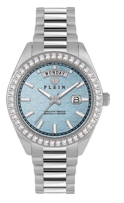Philipp Plein Date Superlative Gent Men's Silver Watch PWPNA0524 - Image 1