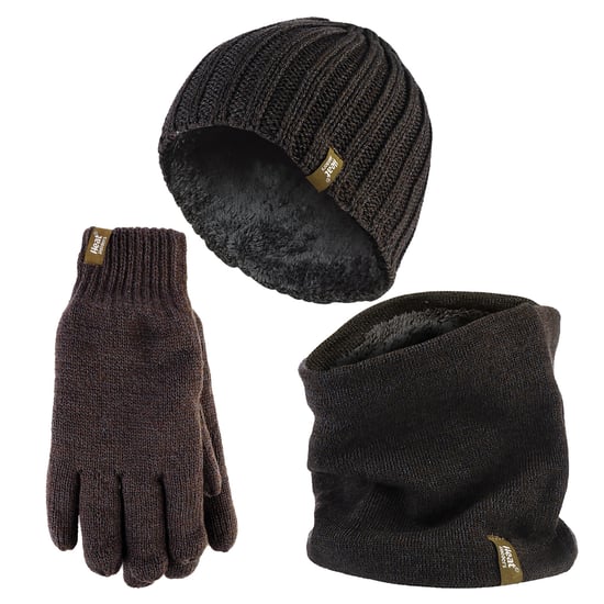 Set de Gorro, Cuello y Guantes para Hombre | Calentadores | Accesorios de Invierno - Verde Caqui - Image 1