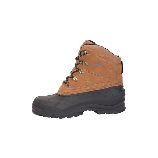 Mountain Warehouse Mens Range Cow Suede Snow Boots (Dark Beige) - Image 2