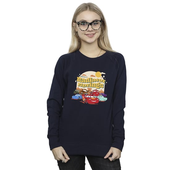 Disney Womens/Ladies Cars Radiator Springs Group Sweatshirt (Navy Blue)
