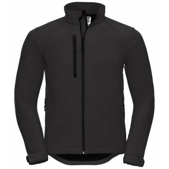 Russell Mens Water Resistant & Windproof Softshell Jacket (Black) - Image 1