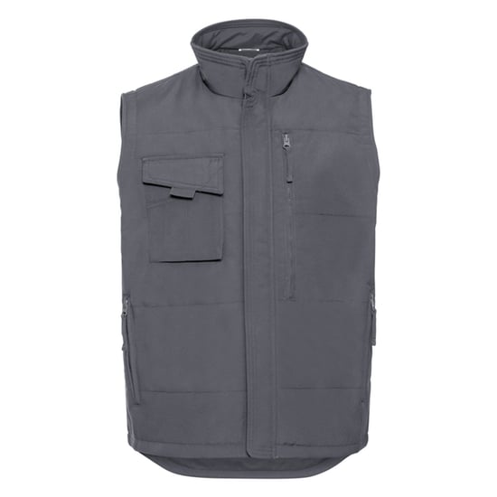 Russell Unisex Adult Heavyweight Work Gilet (Convoy Grey Solid) - Image 1