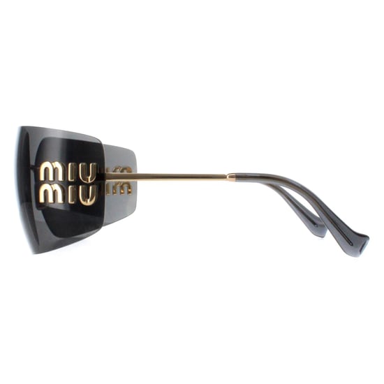 Miu Miu Rimless Womens Gold Dark Grey MU54YS